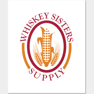 Whiskey Sisters Supply Logo Posters and Art